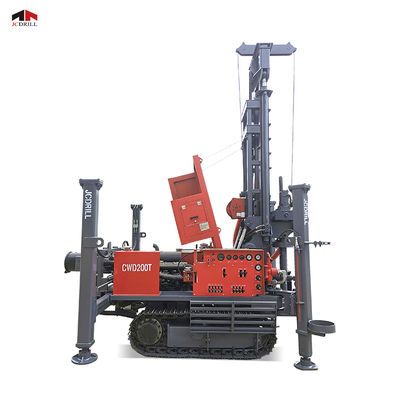 CWD200T क्रॉलर माउंटेड वाटर वेल ड्रिल रिग 2000m गहराई 5500Nm टॉर्क
