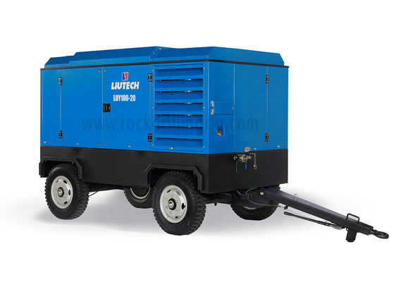 4 पहियों डीजल इंजन एयर कंप्रेसर उच्च अनुकूलनशीलता कम शोर ISO9001